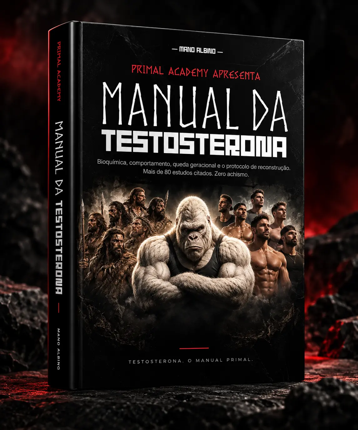 Mockup do Manual da Testosterona, de Mano Albino